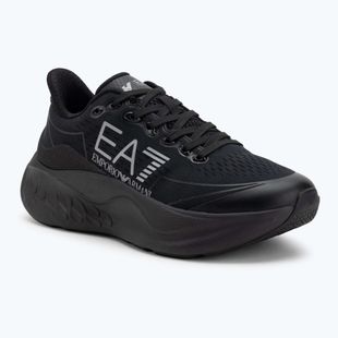 Topánky EA7 Emporio Armani Wave Cracking full black / silver
