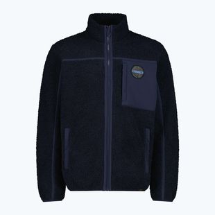 Pánska bunda CMP 35P3877 Teddy Highloft black/blue