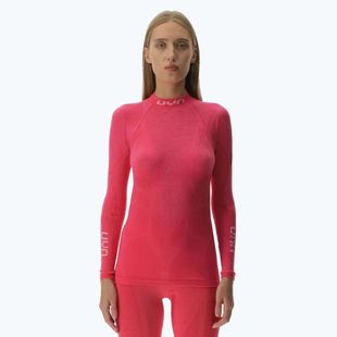 Dámska termoakčná mikina UYN Elevation Biomorph LS Turtle Neck pink yarrow