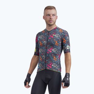 Pánsky cyklistický dres Alé Tattoo šedý L22111403