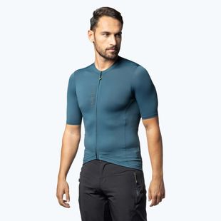 Pánsky cyklistický dres Alé Color Block Off Road leaf green