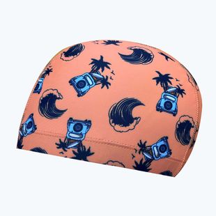 Detská plavecká čiapka RAS Patterned Elastane Bondi blue