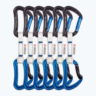 Lezecké expresky Ocun Raven QD Bio-Dyn-Ring 10 cm 6 ks blue