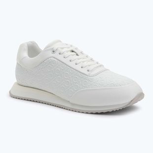 Dámske topánky Calvin Klein HW0HW02574 Runner Lace Up Mono Pu Triple Bright White