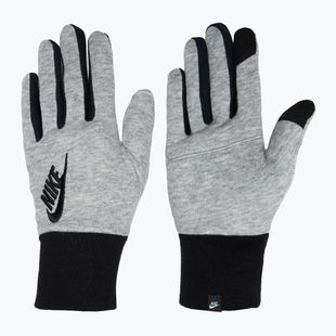 Dámske bežecké rukavice Nike Club Fleece grey heather/black/black