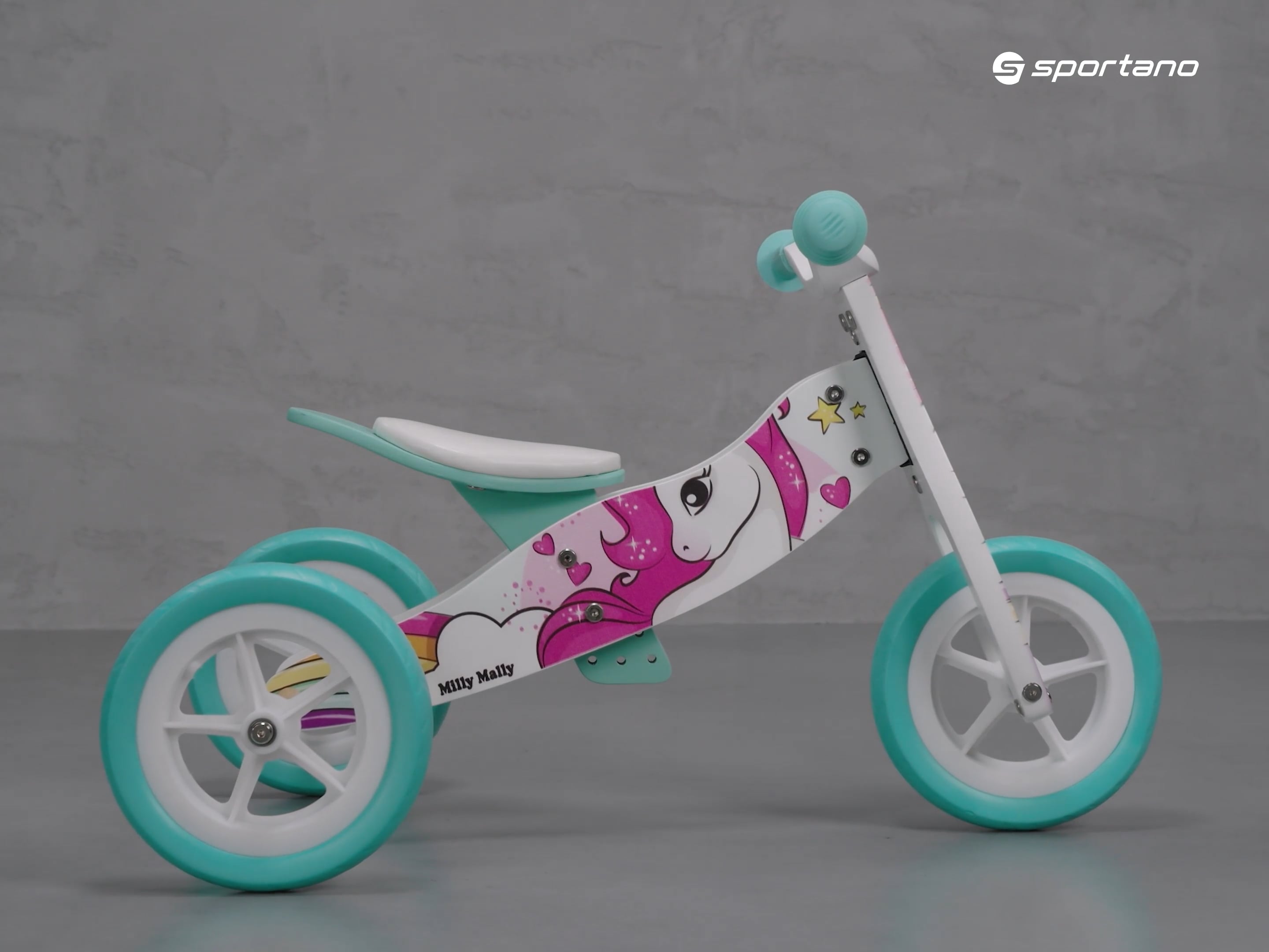 Milly Mally 2v1 cross-country bicykel Look colorful 2787