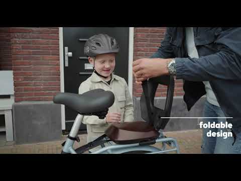 Zadné sedadlo na bicykel pre nosič bobike Junior One black/grey 8010600002